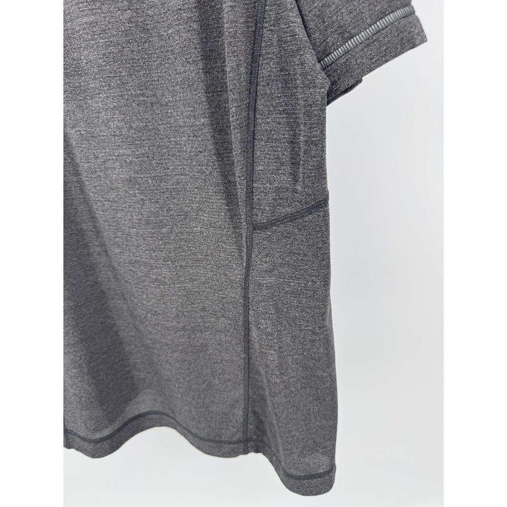 Lululemon T Shirt L Mens Gray Training‎ Workout Short Sleeve Shirt Top - Picture 6 of 10